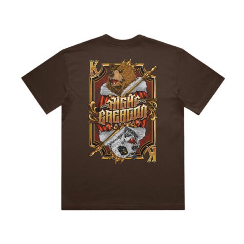 King Panda Bear Shirt Brown