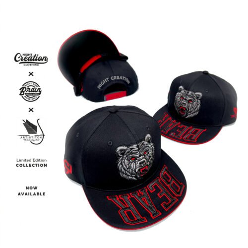 3D BEAR CAP "BLACK"